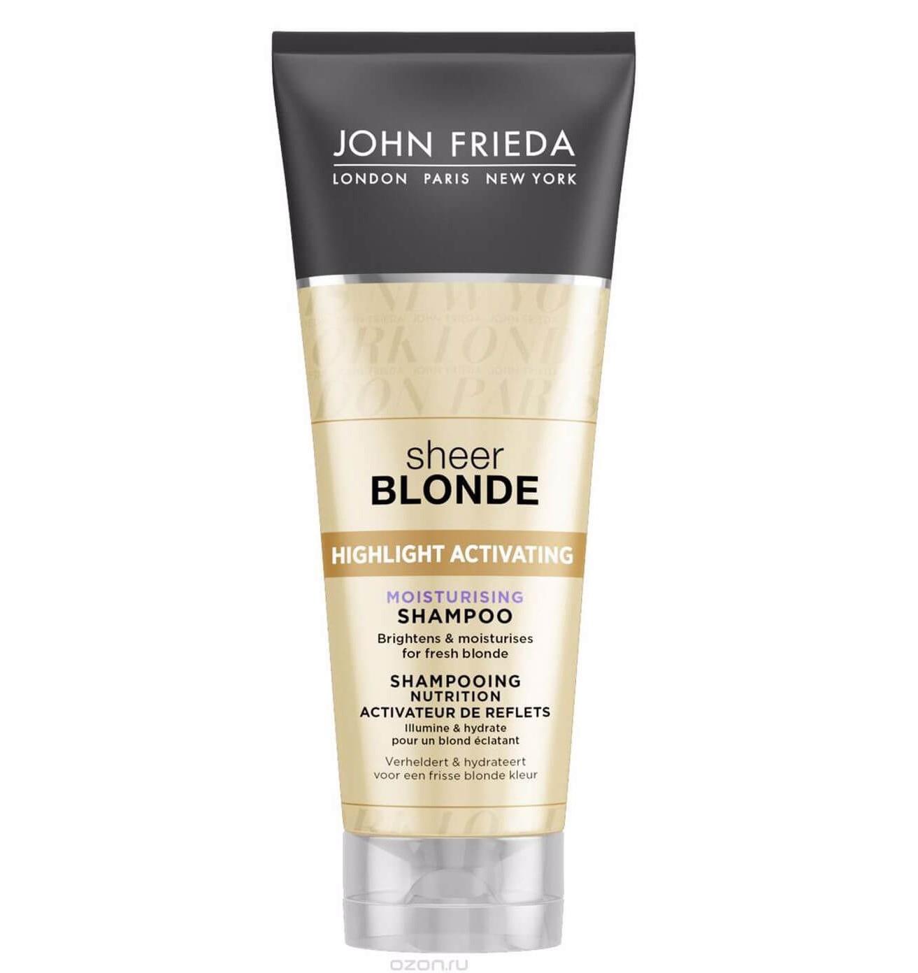JOHN FRIEDA SHEER BLONDE moisturizing shampoo for blonde hair 250 ml