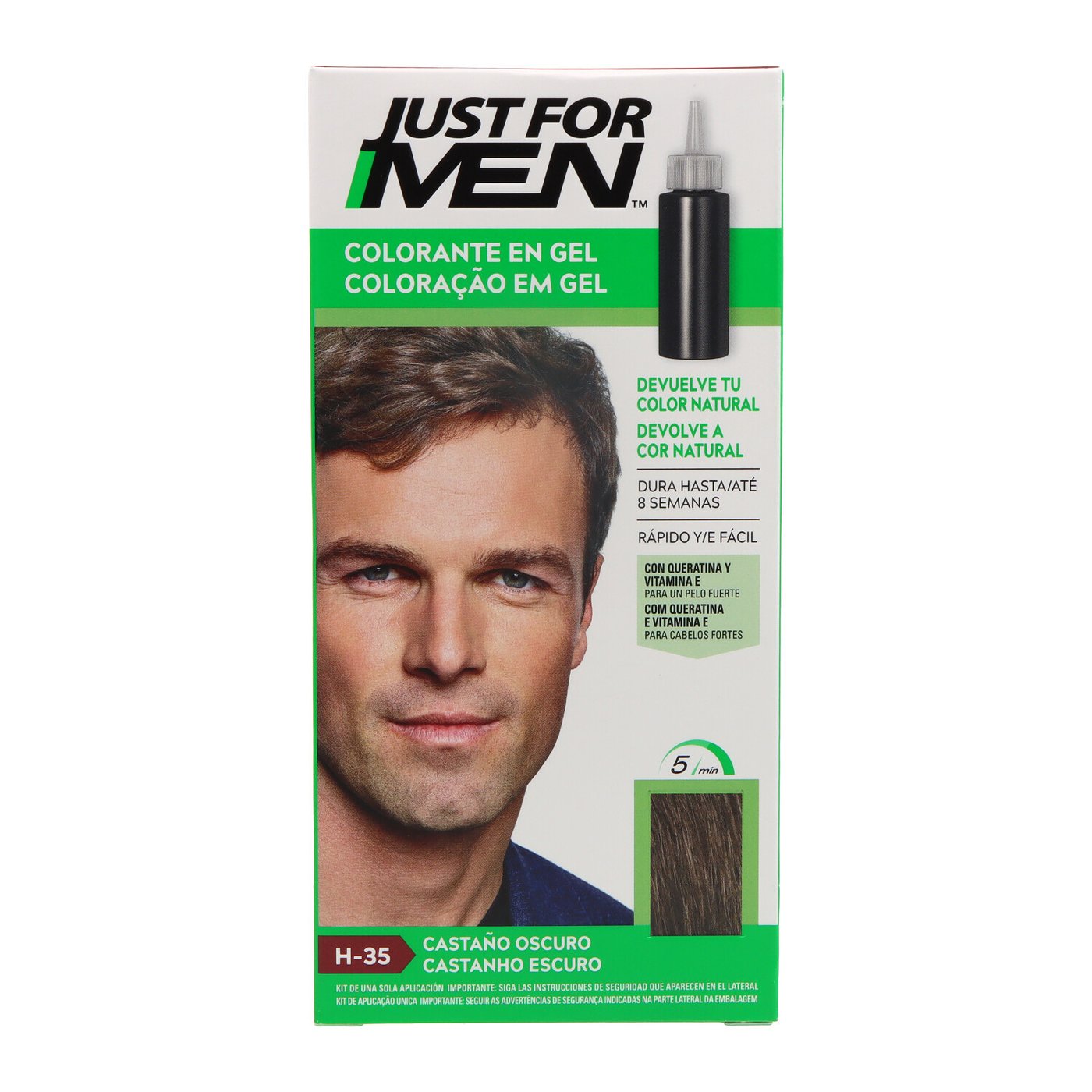 JUST FOR MEN COLORANTE in shampoo #scuro 30 ml