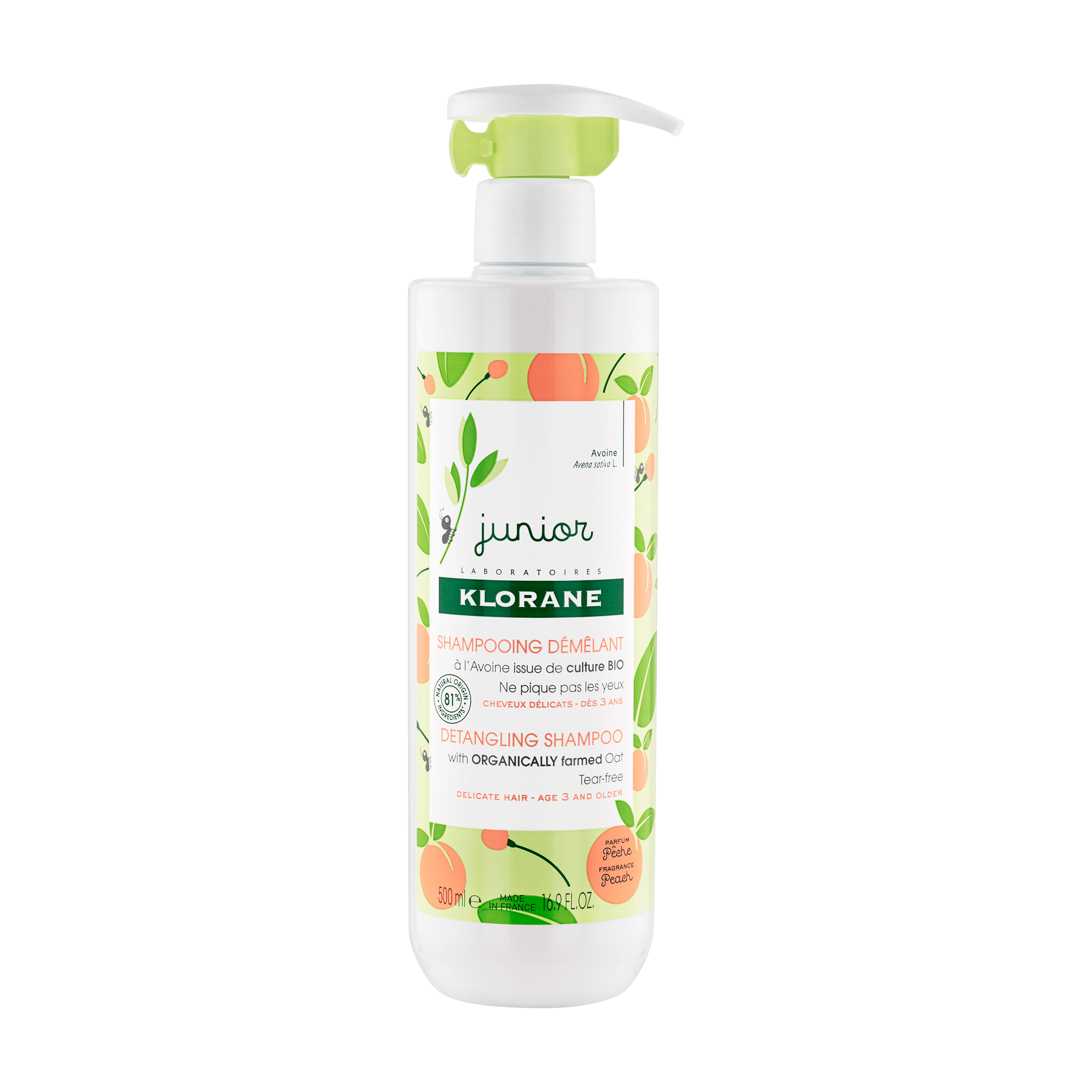 KLORANE JUNIOR shampoo districante pesca 500 ml