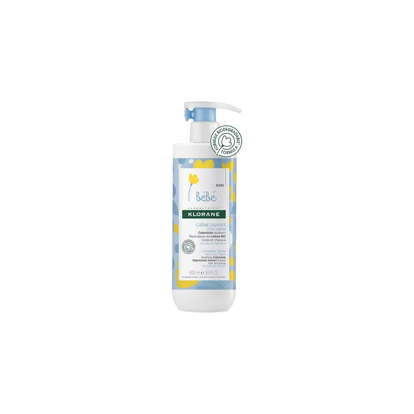 KLORANE BÉBÉ crema detergente viso e corpo 500 ml