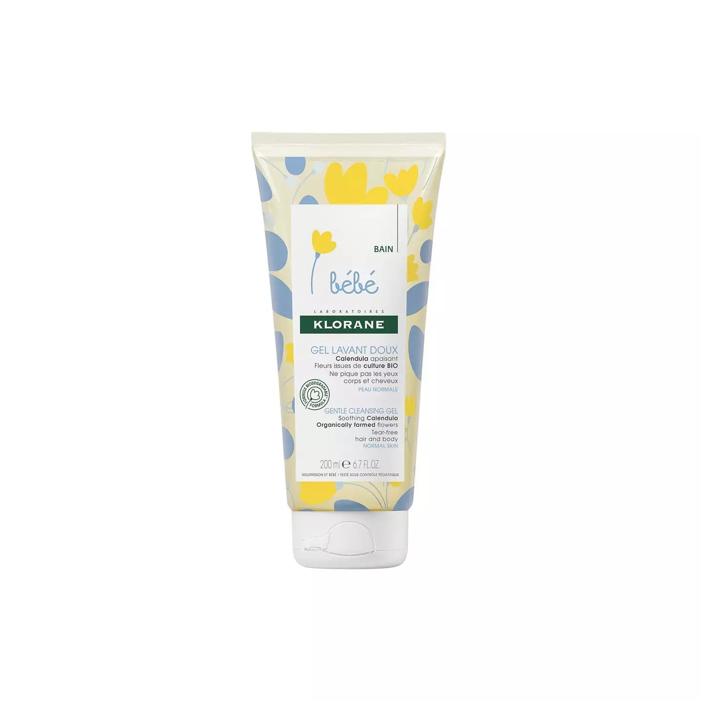 KLORANE BÉBÉ gel detergente delicato 200 ml