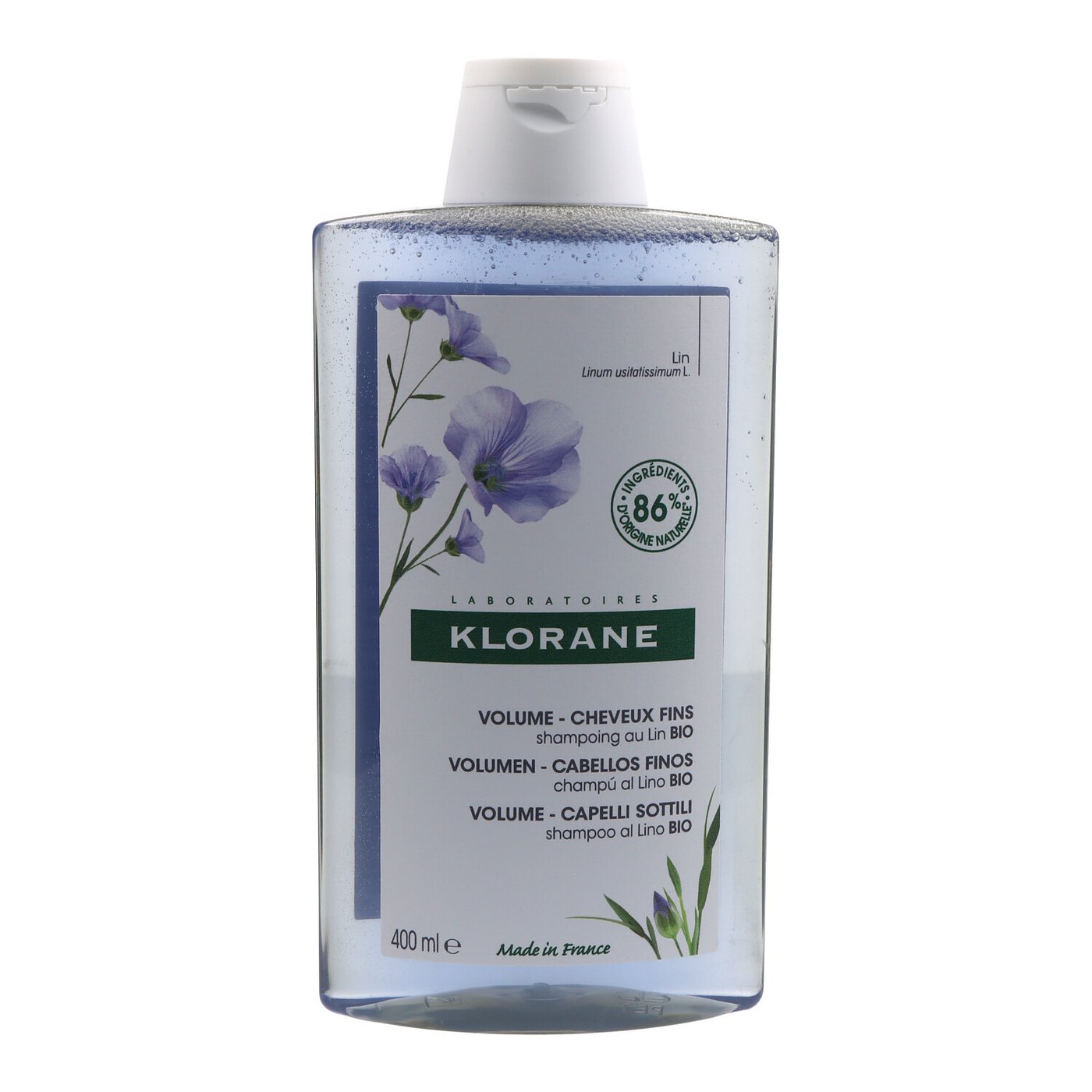 KLORANE VOLUME shampoo al lino bio 400 ml