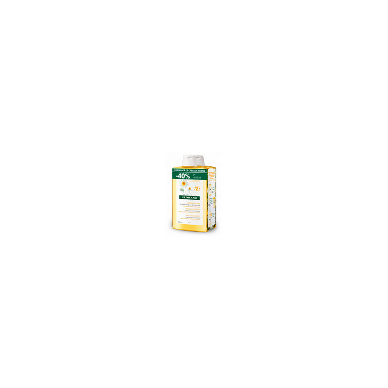 KLORANE ALLA CAMOMILLA shampoo illuminante riflessi biondi duo 2 x 400 ml