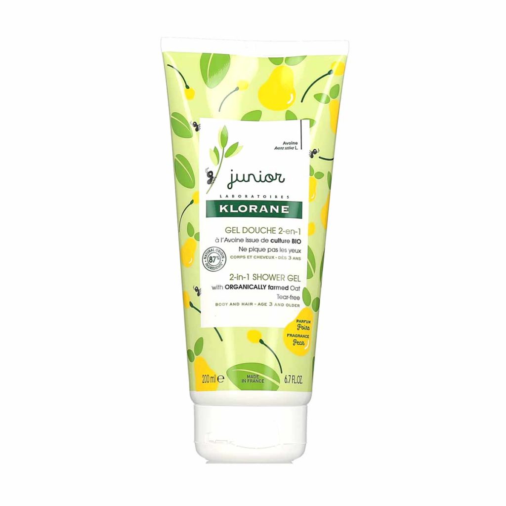 KLORANE JUNIOR bagno-doccia capelli e corpo #pera 200 ml