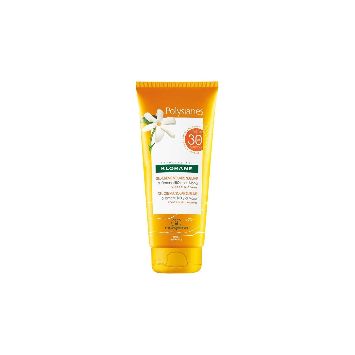 KLORANE POLYSIA NES MONOÏ E TAMANU BIO gel solare viso e corpo SPF30 200 ml