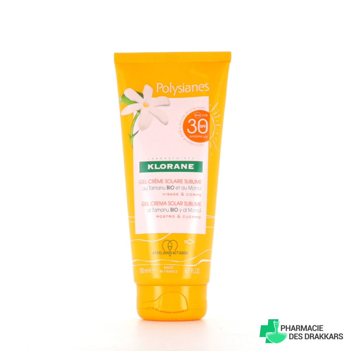 KLORANE POLYSIA NES MONOÏ E TAMANU BIO gel solare viso e corpo SPF30 200 ml