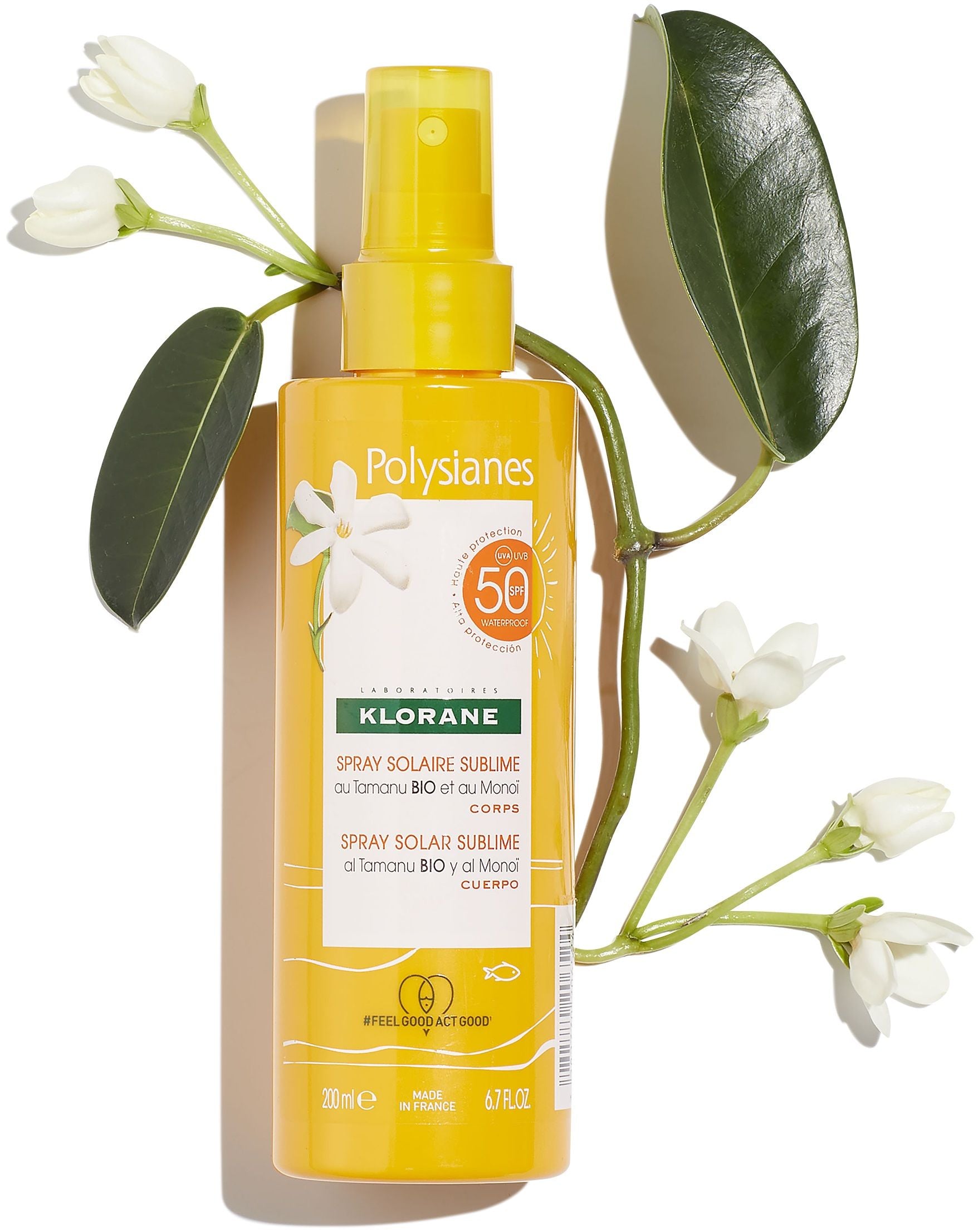 KLORANE POLYSIA NES MONOÏ E TAMANU BIO olio secco solare SPF30 200 ml
