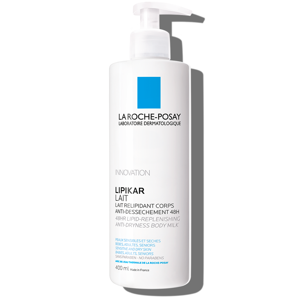 LA ROCHE POSAY LIPIKAR LATTE idratante corpo relipidante e lenitivo 48h per pelle secca 400 ml