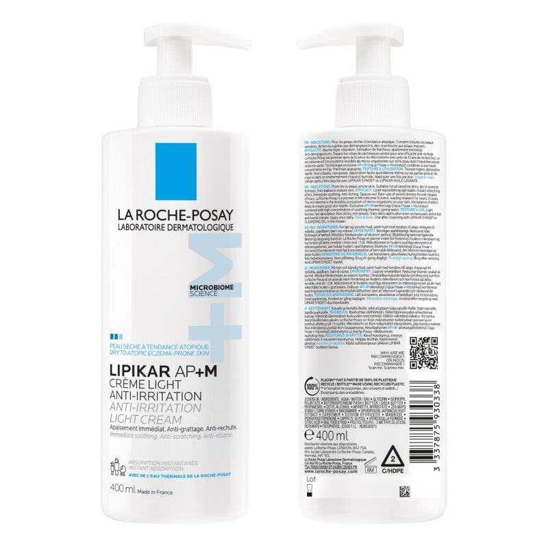 LA ROCHE POSAY LIPIKAR BAUME LIGHT AP+M balsamo riparatore tripla azione 400 ml