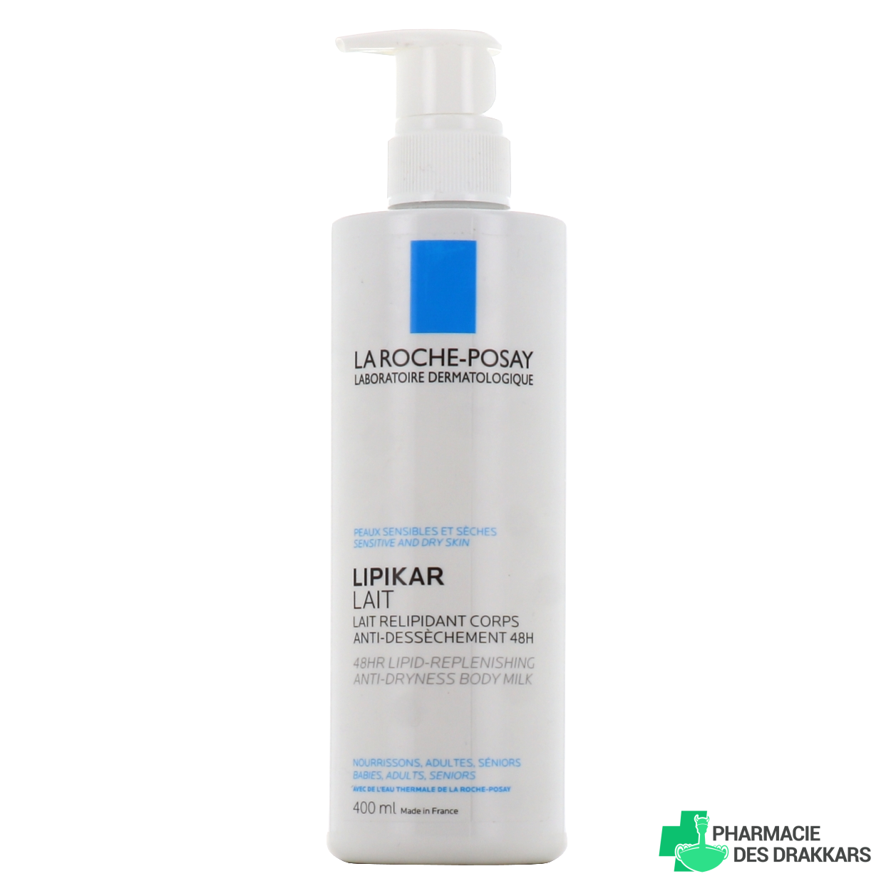 LA ROCHE POSAY LIPIKAR LATTE idratante corpo relipidante e lenitivo 48h per pelle secca 400 ml