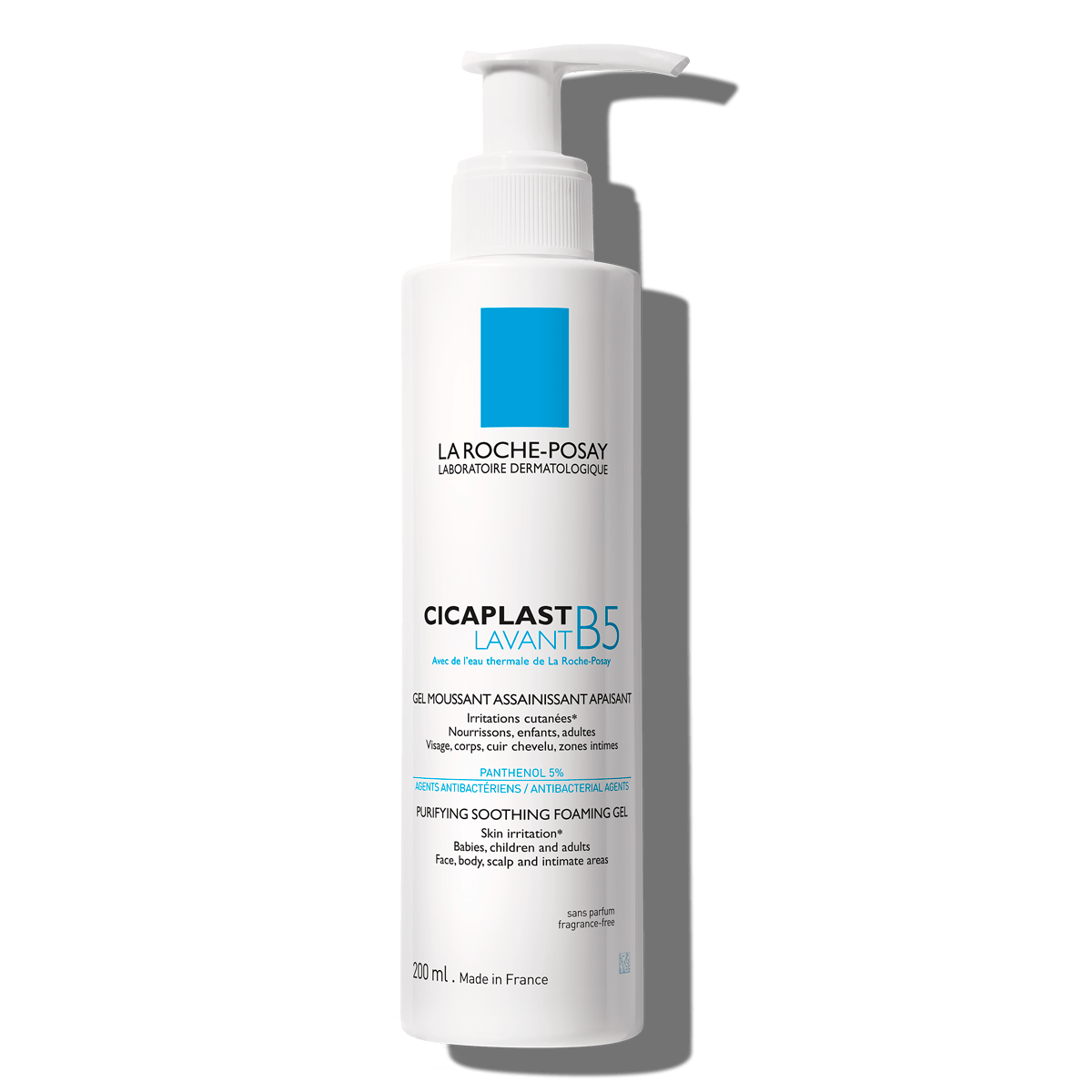 LA ROCHE POSAY CICAPLAST GEL LAVANT B5 gel detergente lenitivo e purificante leggero, per adulti, bambini e neonati 200 ml