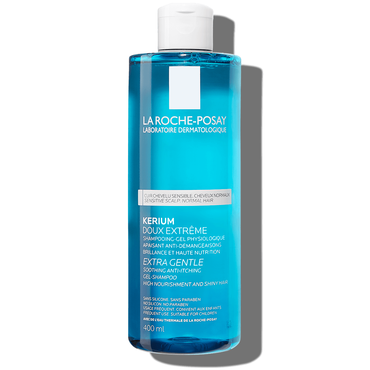 LA ROCHE POSAY KERIUM DOUX shampoo fisiologico in gel, per cuoio capelluto sensibile 400 ml