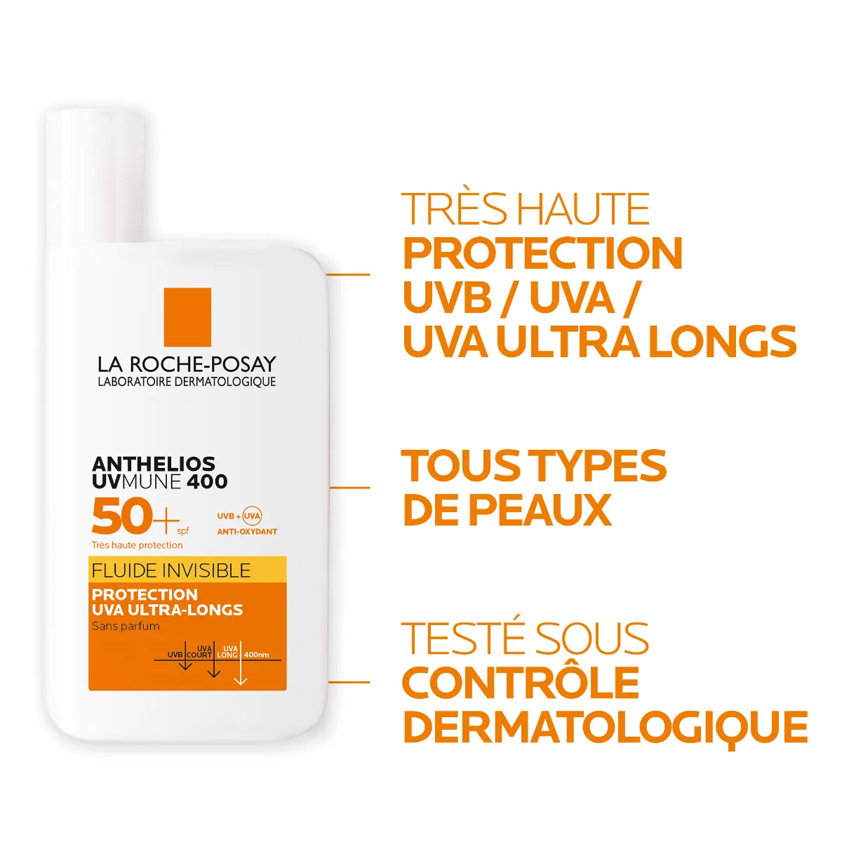 LA ROCHE POSAY ANTHELIOS UVMUNE 400 fluido invisibile SPF50+ 50 ml