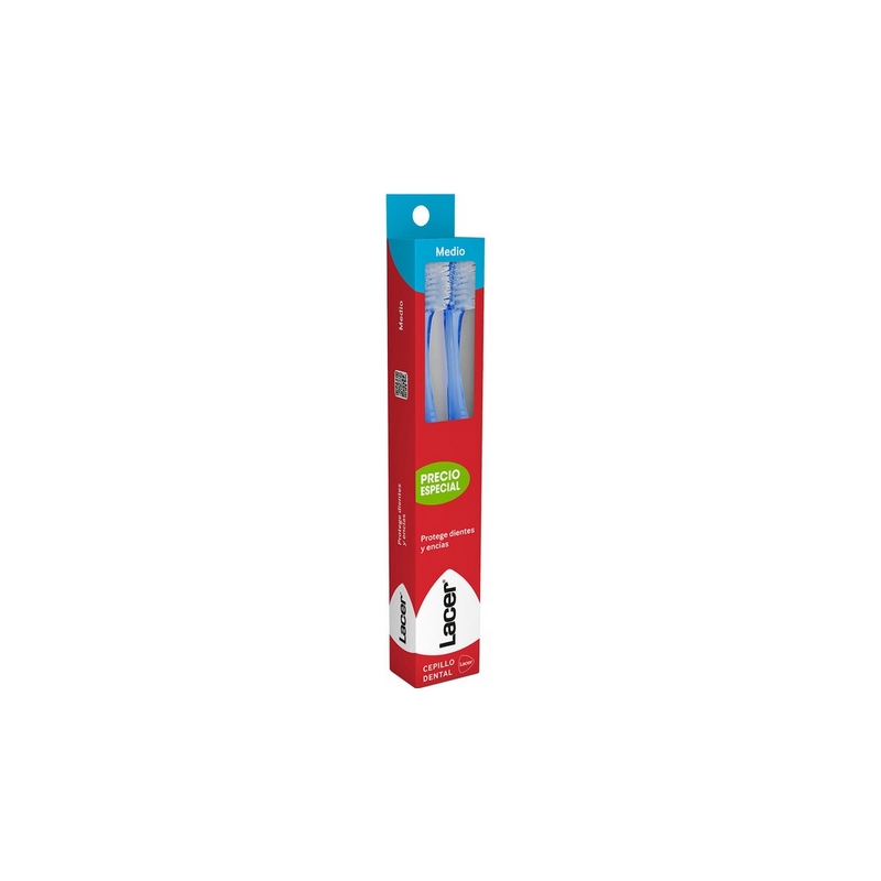 LACER Brosse à dents médium lot de 2 unités