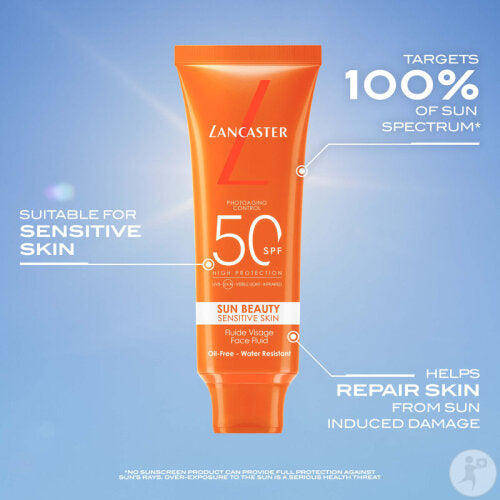 LANCASTER SUN SENSITIVE fluido latteo senza oli SPF50 50 ml