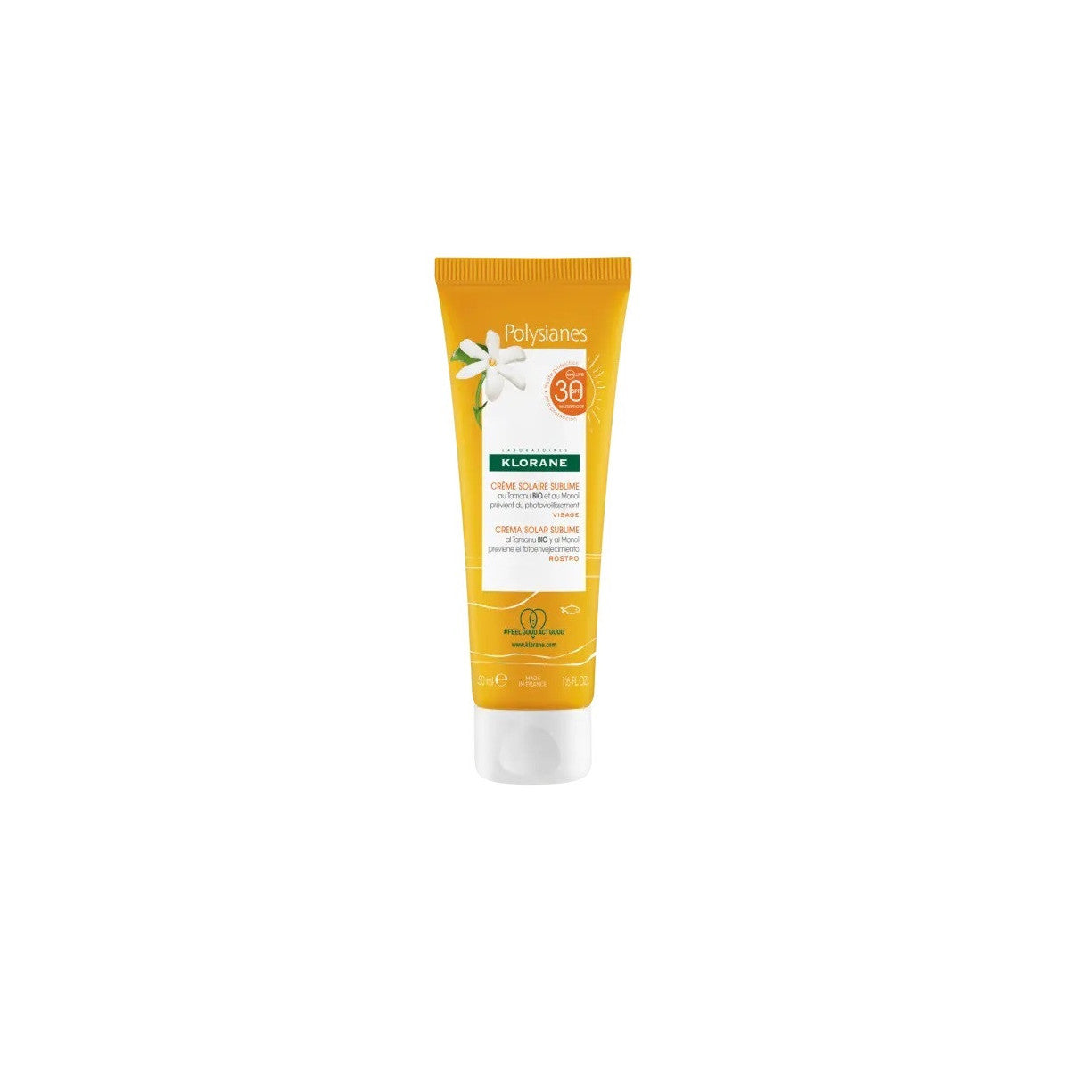 KLORANE POLYSIA NES MONOI E TAMANU BIO crema solare sublimatrice SPF30 50 ml