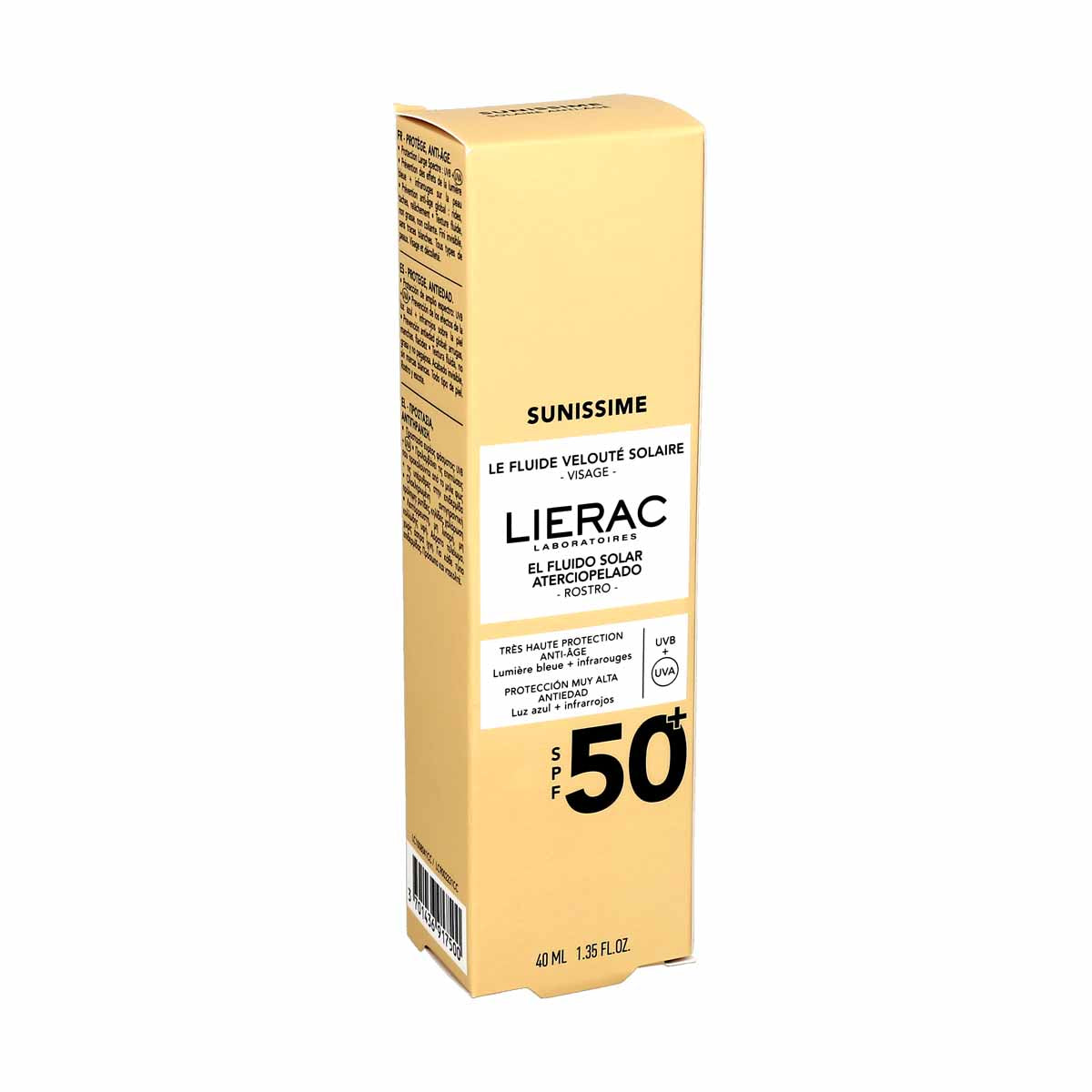 LIERAC SUNISSIME fluido solare vellutato SPF50 40 ml