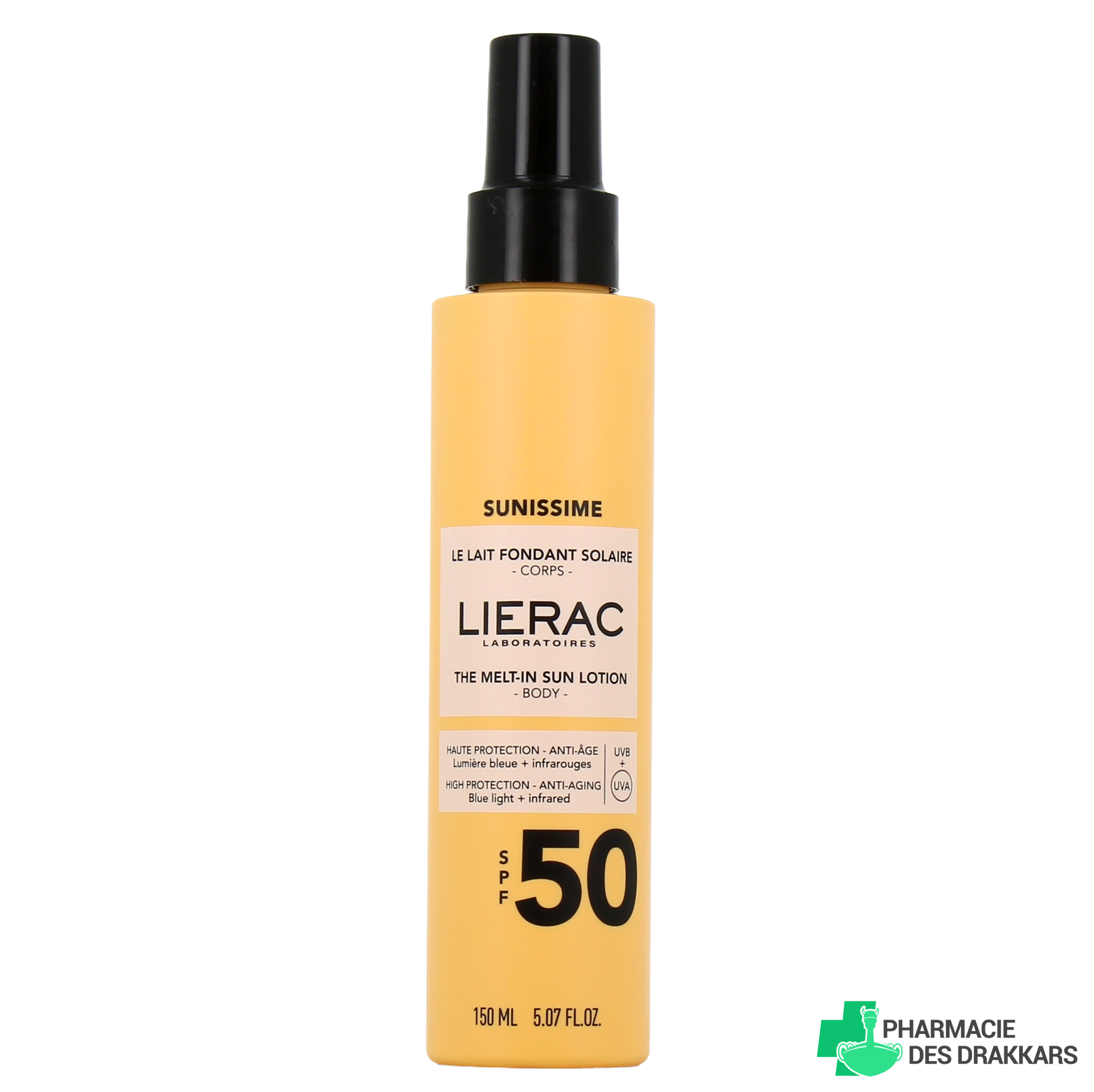 LIERAC SUNISSIME Lait fondant protecteur SPF50 150 ml