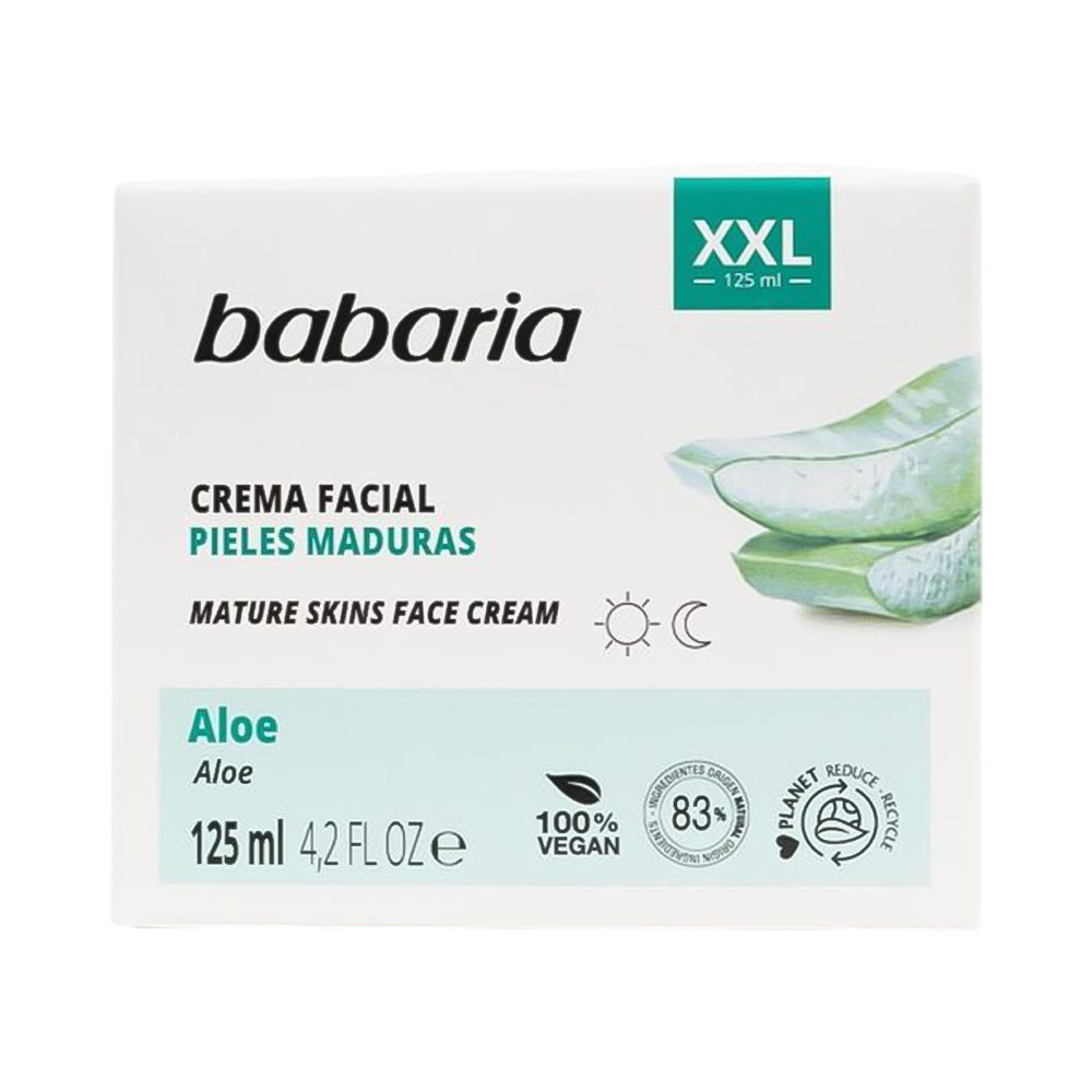 BABARIA ALOE VERA crema facial nutritiva piel madura 125 ml