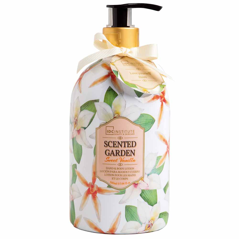IDC INSTITUTE SCENTED GARDEN hand & body lotion #sweet vanilla 500 ml
