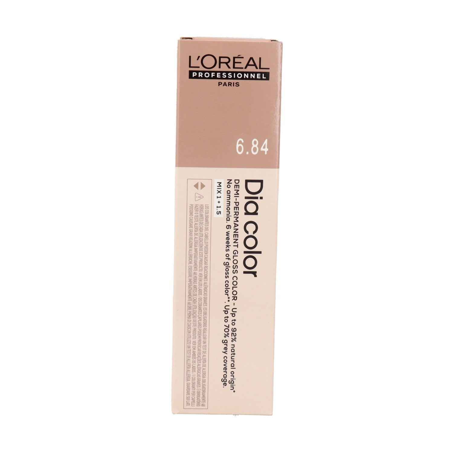 L'ORÉAL PROFESSIONNEL PARIS DIA COLOR coloration semi-permanente sans ammoniaque #6.84 60 ml