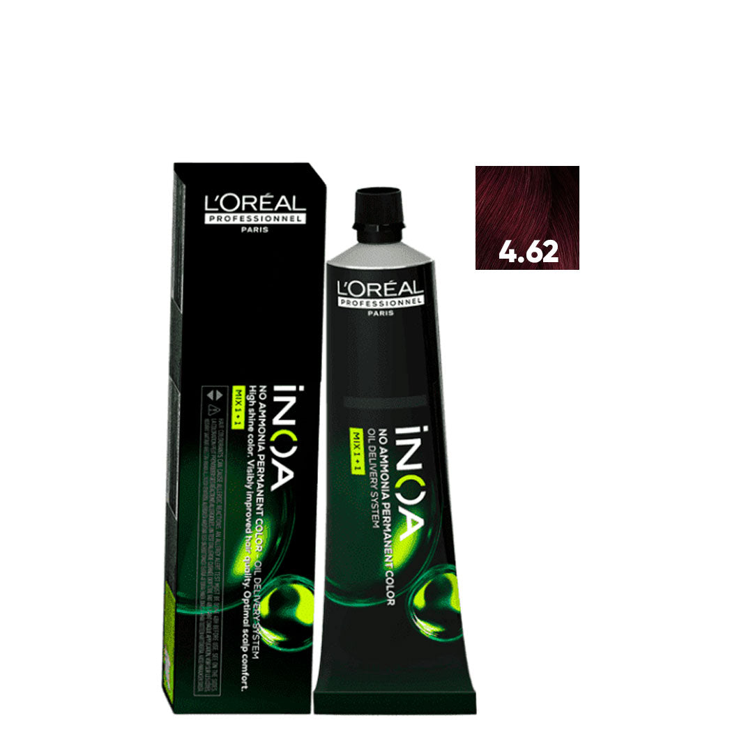 L'ORÉAL PROFESSIONNEL PARIS INOA no ammonia permanent color #4.62 60 gr