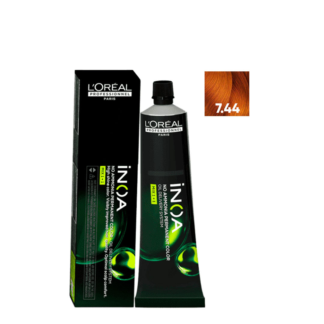 L'ORÉAL PROFESSIONNEL PARIS INOA no ammonia permanent color #7.44 60 gr