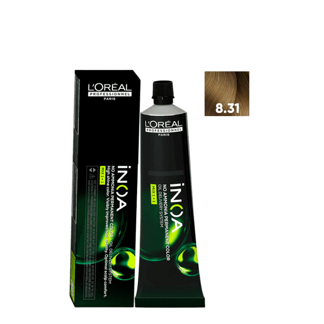 L'ORÉAL PROFESSIONNEL PARIS INOA coloration permanente sans ammoniaque #8.31 60 gr