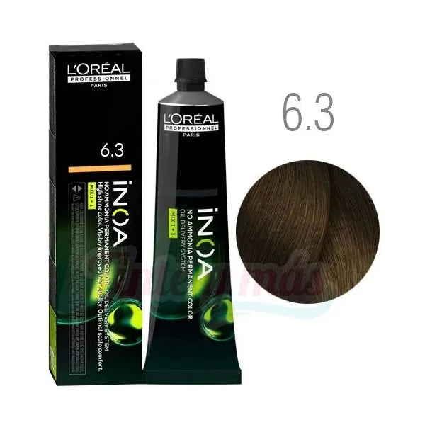 L'ORÉAL PROFESSIONNEL PARIS INOA no ammonia permanent color #6.3 60 gr