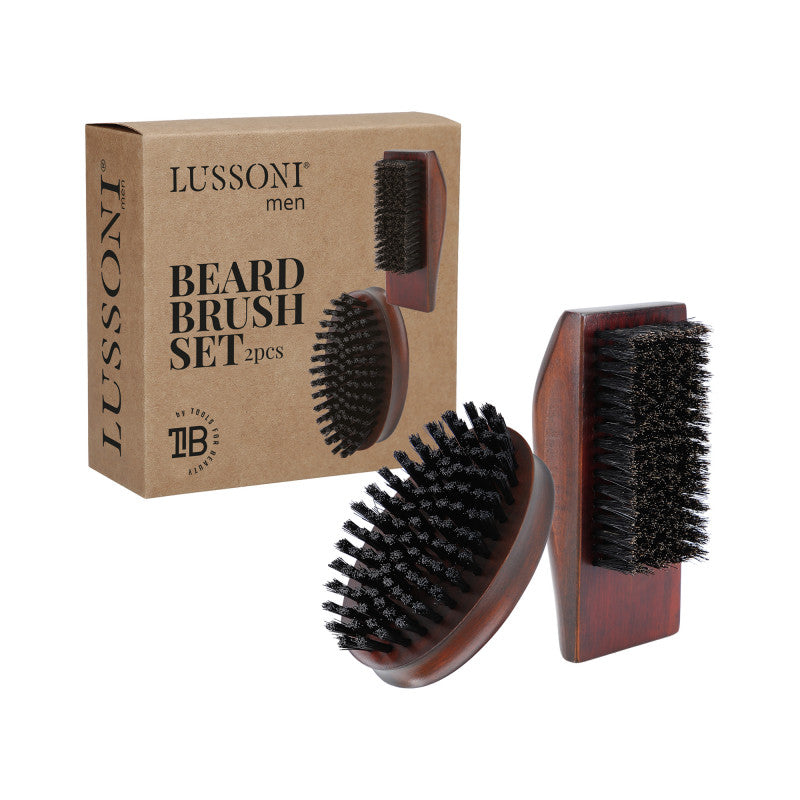 LUSSONI SPAZZOLA BARBA SET 2 pz