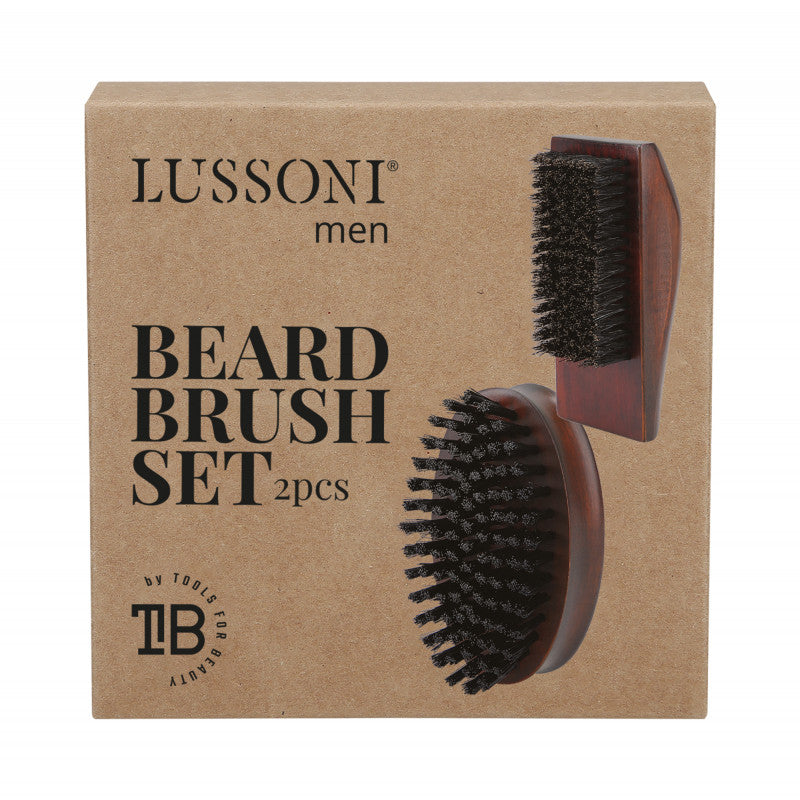 LUSSONI SPAZZOLA BARBA SET 2 pz