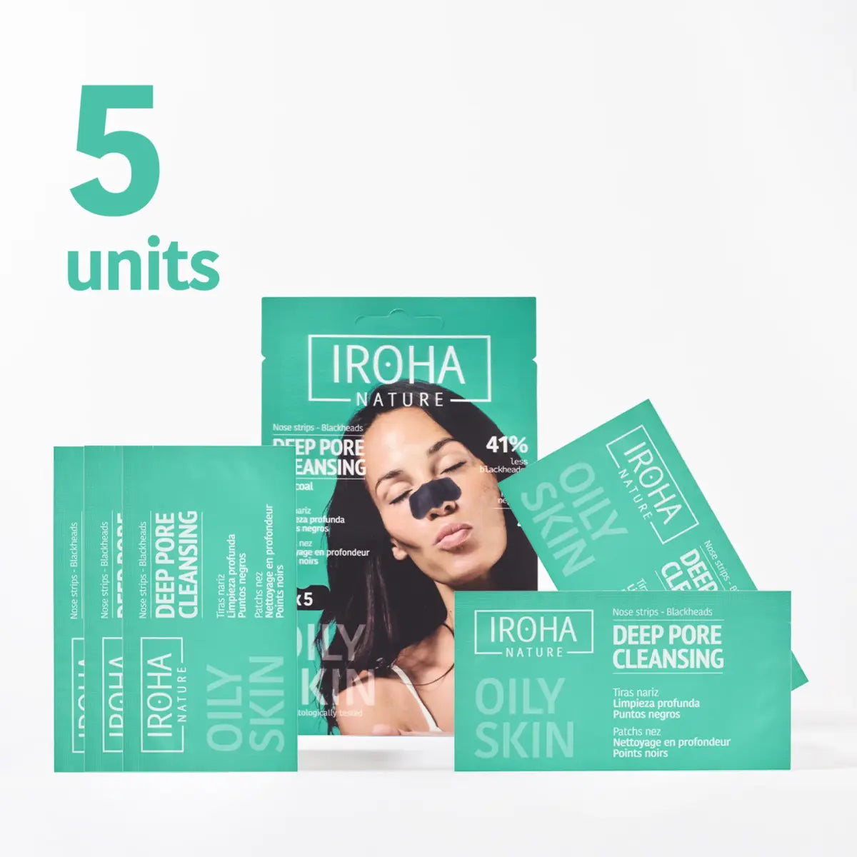 IROHA DETOX CARCOAL BLACK strisce naso 5 u