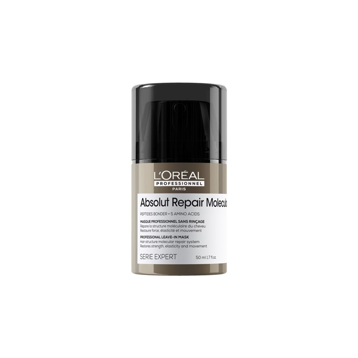 L'ORÉAL PROFESSIONNEL PARIS ABSOLUT REPAIR MOLECULAR masque réparateur professionnel sans rinçage pour cheveux abîmés 50 ml