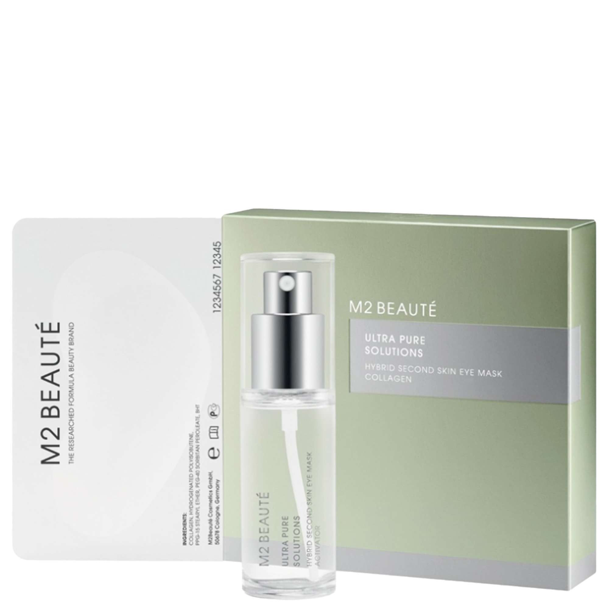 M2 BEAUTÉ HYBRID second skin eye mask collagen 7 aplicaciones