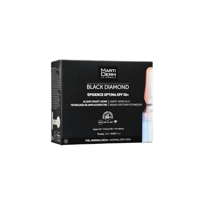 MARTIDERM BLACK DIAMOND EPIGENCE OPTIMA ampoules for normal-dry skin SPF50+ 10 x 2 ml