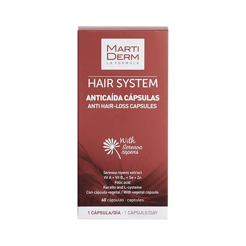 MARTIDERM HAIR SYSTEM capsules anti-chute 60 unités