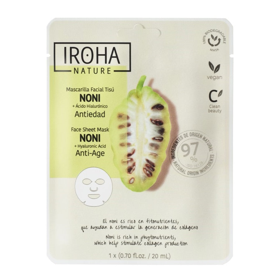 IROHA NATURE MASK noni + hyaluronic acid 1 u