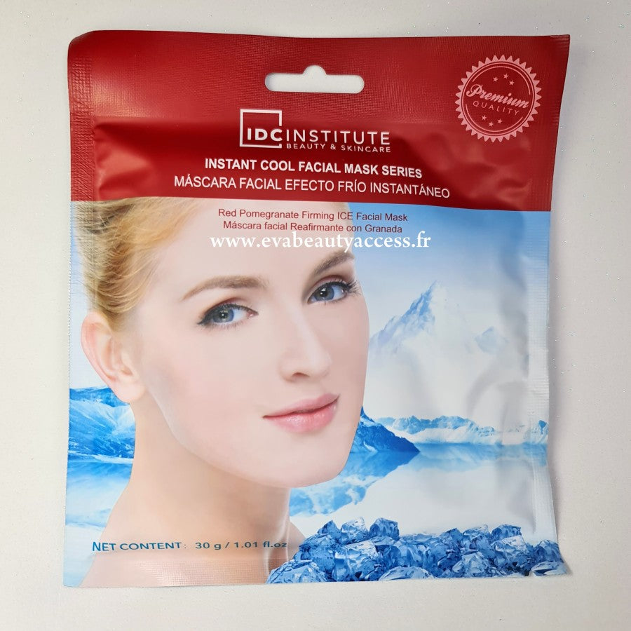 IDC INSTITUTE Maschera Viso Rassodante Effetto Freddo Melograno 30 gr