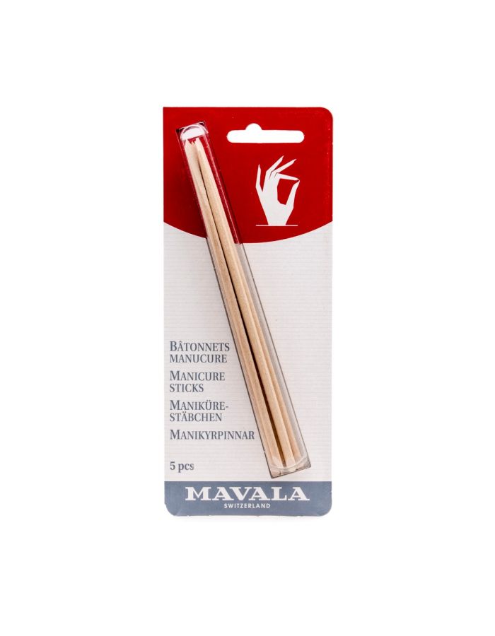 MAVALA BÂTONNETS DE MANUCURE EN BOIS D'ORANGER 5 p.