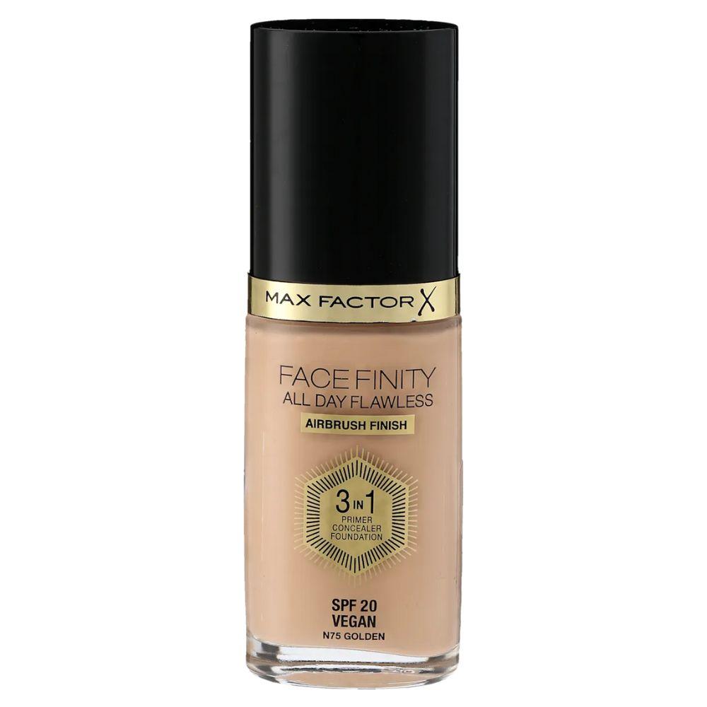 MAX FACTOR FACEFINITY 3IN1 primer, correttore e fondotinta #75-golden 30 ml