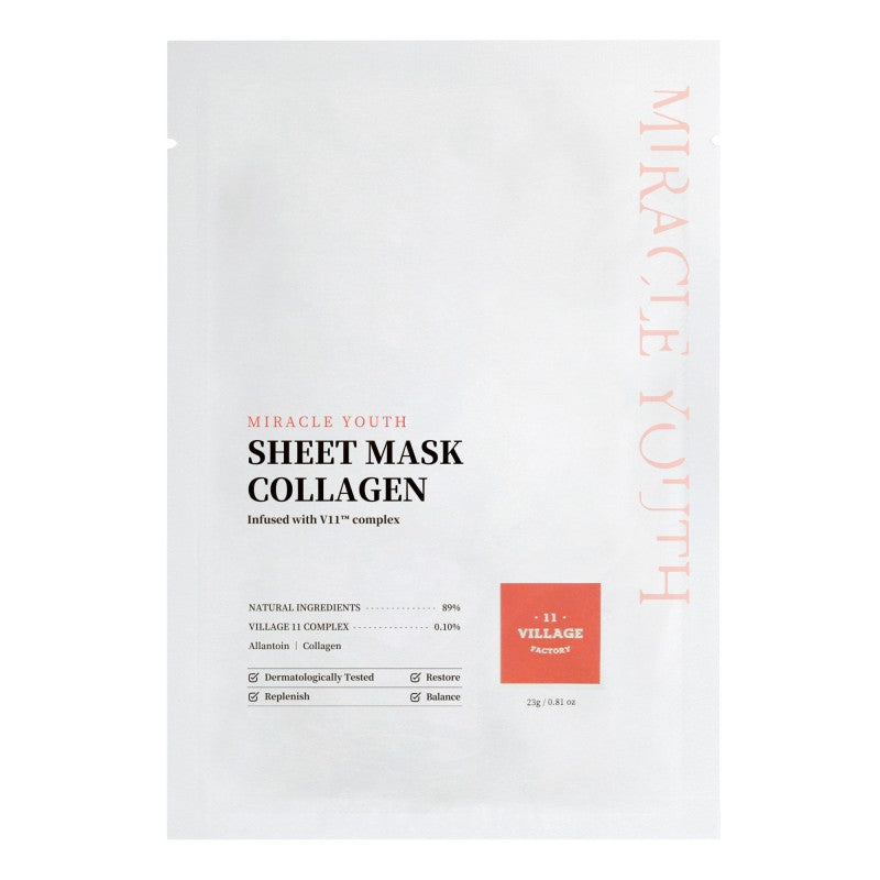 VILLAGE 11 MIRACLE YOUTH sheet mask collagen 23 gr