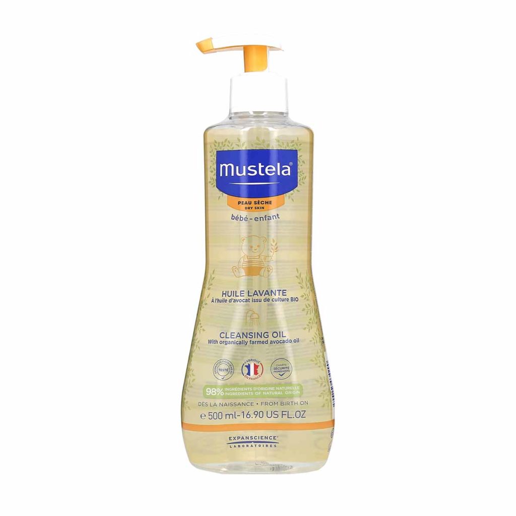 MUSTELA BÉBÉ-ENFANT huile lavante pour peaux très sèches 500 ml