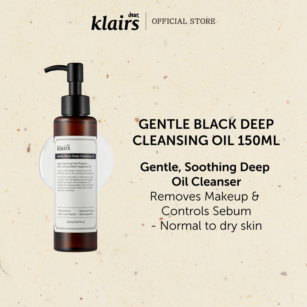 KLAIRS GENTLE BLACK olio detergente profondo 150 ml