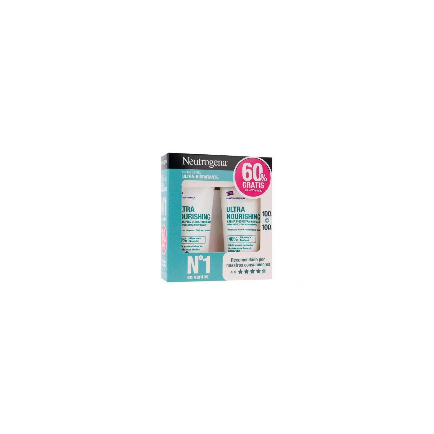 NEUTROGENA CREMA PIEDI ULTRA-IDRATANTE confezione da 2 x 100 ml