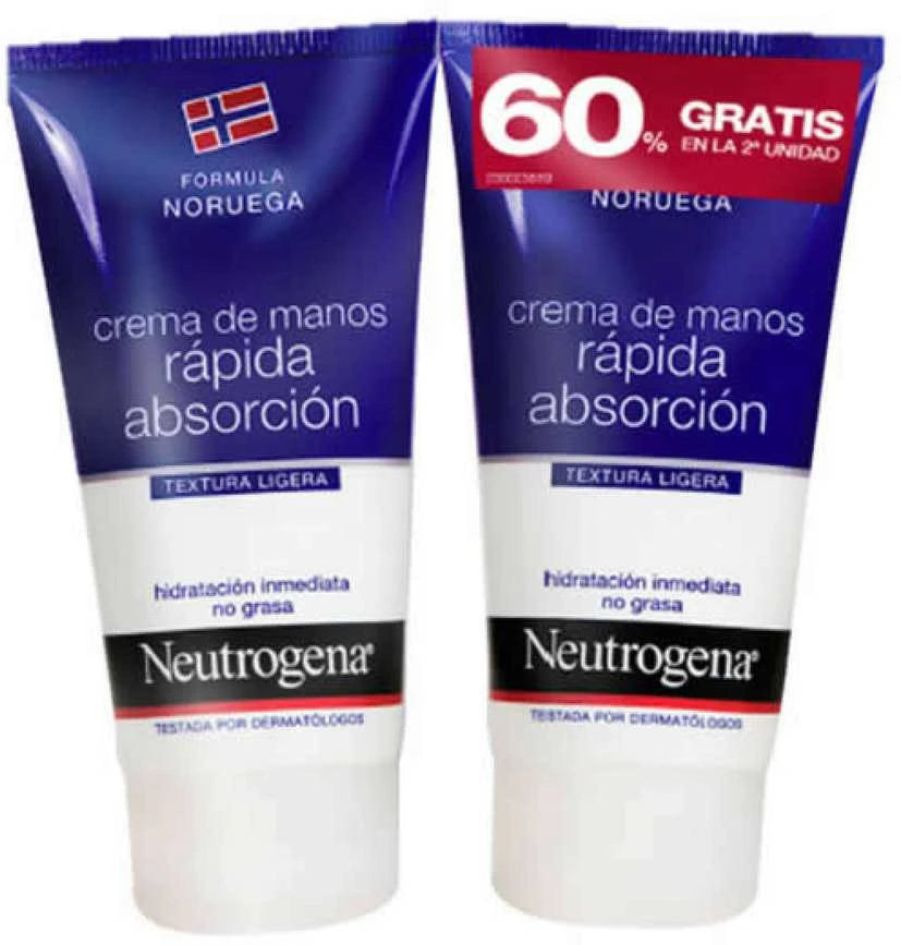 NEUTROGENA CREMA MANI ASSORBIMENTO RAPIDO CONFEZIONE 2 x 75 ml
