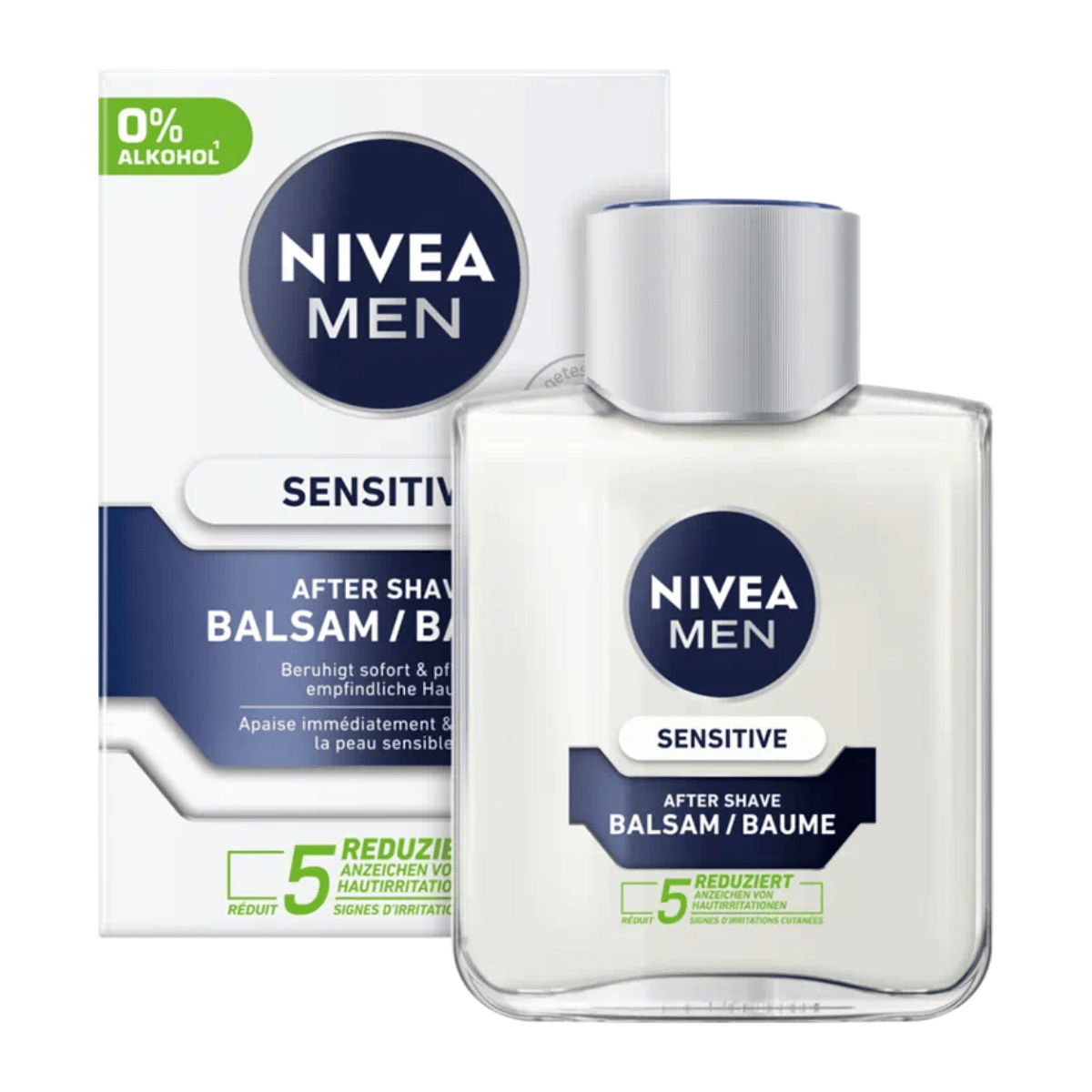 Baume après-rasage NIVEA MEN SENSITIVE 0 % alcool 100 ml