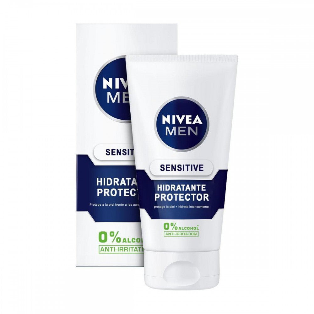 NIVEA MEN SENSITIVE Fluide Hydratant Protecteur 0% alcool FPS15 75 ml