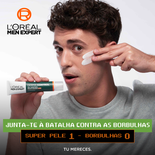 L'ORÉAL PARIS MEN EXPERT DERMA CONTROL crème hydratante matifiante SPF30 40 ml