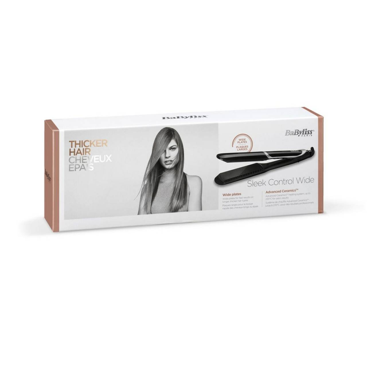 BABYLISS PLANCHA DE PELO ST397E wide plate 235 1 u
