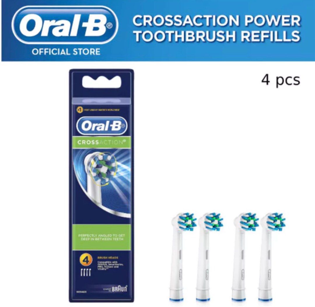 Têtes de brosse ORAL-B PRO CROSS ACTION #noir 4 pièces